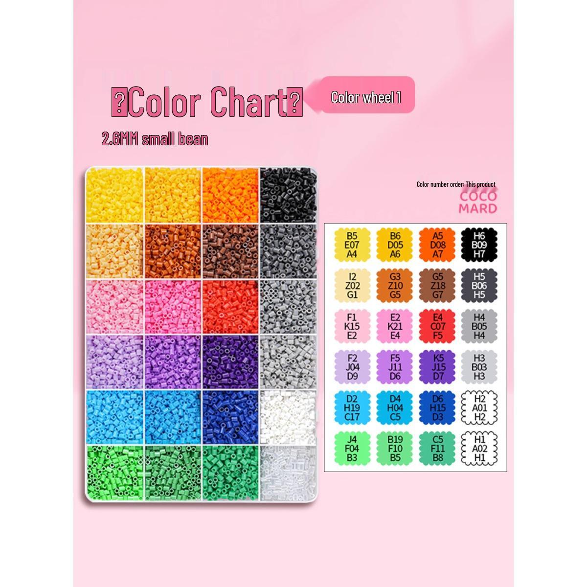 Набор разноцветных бусин Perler: Полный набор с инструментами, перфорированной панелью и материалами для DIY-мозаики из бусин