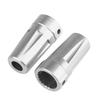 Aluminum Alloy Rear Straight Axle Adapter for AXIAL AX90056 Jeep Wrangler RC Car Part (Silver)
