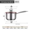 Shangheng 304 Rostfritt Stål Mjölk- & Såskastrull, 18cm