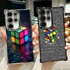 Rubik Cube Formula Spoofs Math Soft Phone Case For Samsung Galaxy S26 Ultra S25 Edge S24 FE S23 Plus S22 S21 + S20 Plating Anti-