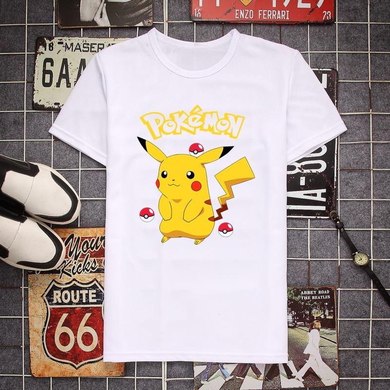 Pokemon Pikachu Cartoon T Shirt Men Women Casual Short Sleeve Tee Tops Pokemon Anime Graphic Tshirt