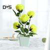 Artificial Potted Plant Ornamental Charming Plastic Simulation Rose Flower