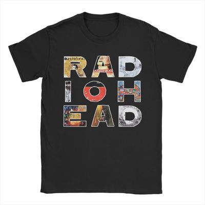 Men T-Shirts RadioHeads Casual Pure Cotton Tees Short Sleeve  T Shirts Round Neck Tops Graphic