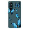 For Samsung Galaxy A17 5G Case Blue Butterflies Pattern Printing Straight Edge TPU Phone Back Cover