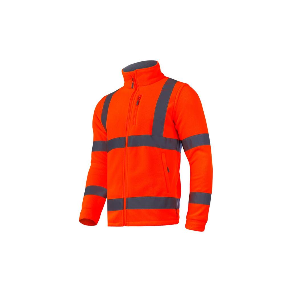 Polar Fleece Sweatshirt. Warning Orange, "", Ce, Lahti