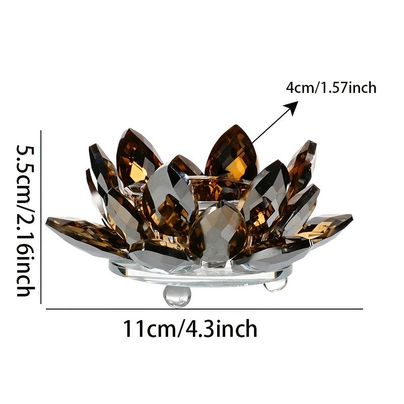 Elegant Polished Candlestick Religious Theme Tabletop Decor Middle Eastern Style Crystal Centerpiece for Party and Photo Lighting