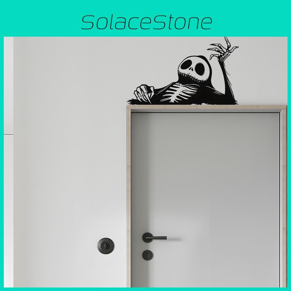 Halloween Lazy Skeleton Pattern Home Decoration Stickers For Walls And Cars