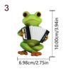 Instrument Frogs Figurines Frogs Statue Garden Decors Landscape Decors Animal Figurines Sculpture Table Centrepieces