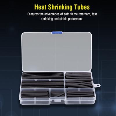150pcs/set Heat Shrink Tube Kit Electrical Connection Electrical Wire Wrap Cable Waterproof Shrinkage 2:1 Heat Shrink Tubing