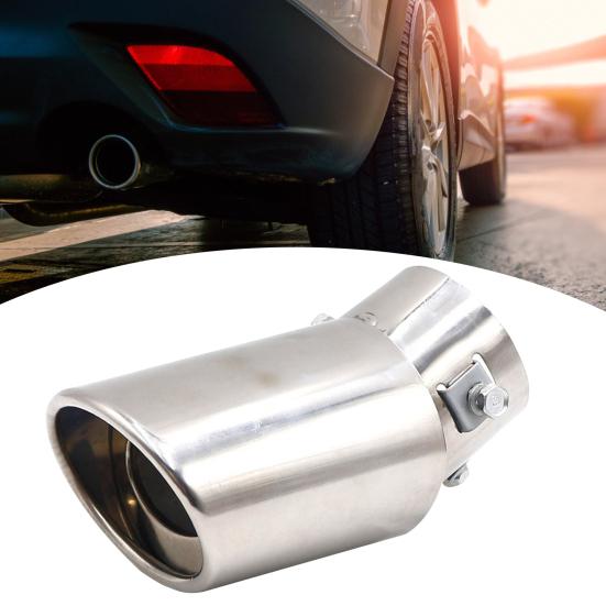 

Exhaust Tip Pipe Curved Anti-corrosion Stainless Steel Heat-resistant Car Muffler Tip Exhaust