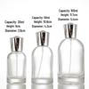 Compact Transparent Glass Perfume Spray Bottle - Travel-Friendly Snap-On Decanter
