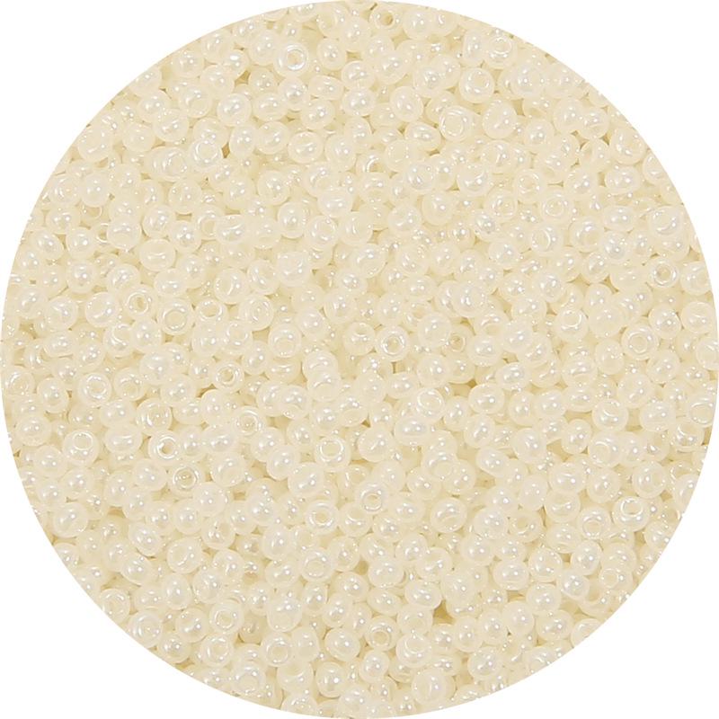 Handgefertigte Imitat-Jade-Creme-Millet-Perlen für DIY-Armbänder, Halsketten, Haarnadeln und Quasten
