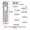 000-10874-001 Transducer Transom Mounting Bracket Compatible for LSS-2 Boats Yacht Marine Fishing Shockproof Accessories