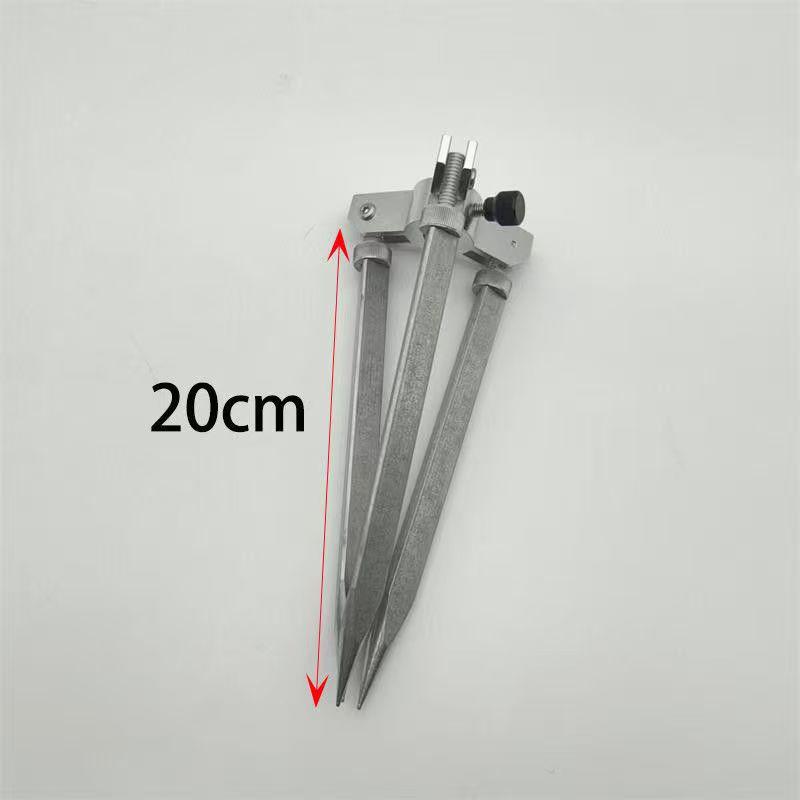 Foldable All-Terrain Ice Fishing Rod Tripod with Horn Head and Ground Stake