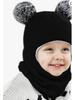Children’s Fleece-Lined Knit Hat and Scarf with Ear Protection for Winter