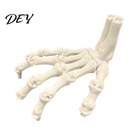 Handmade Bone Models for Party Halloween Skeleton Hands, 3D Printed Hand Bones Model, Realistic Scary Props Decorations Spooky Claw Prop Home