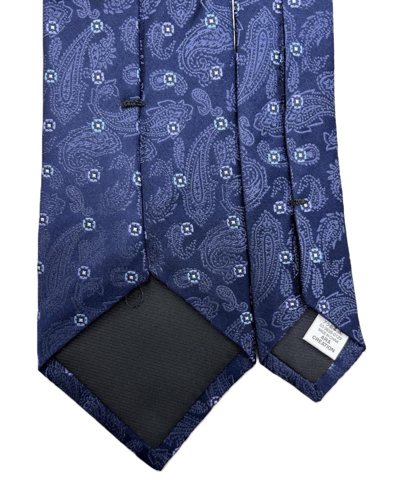 [Hiroko Koshino Homme] Necktie, Sarasa Pattern, Small Pattern, 003254-20000-2924 01 Navy base, Sarasa pattern, Small Pattern, FREE