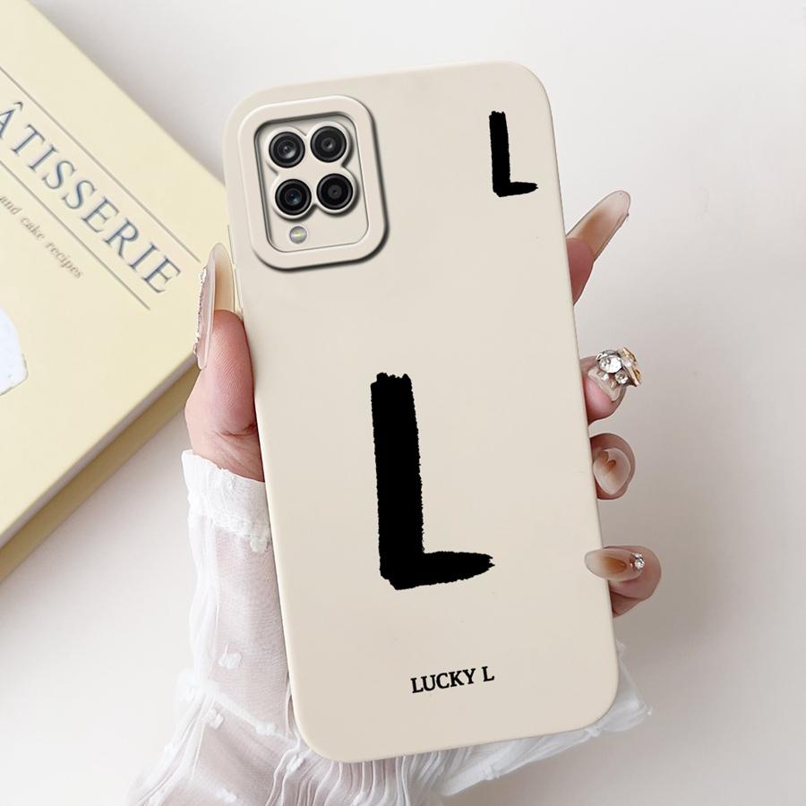 Für Samsung Galaxy A12 M12 F12 Hülle für A125F Weiches Silikon Hülle Buchstabe Bemalt Stoßfest Fundas für SamsungA12 M 12 Abdeckung