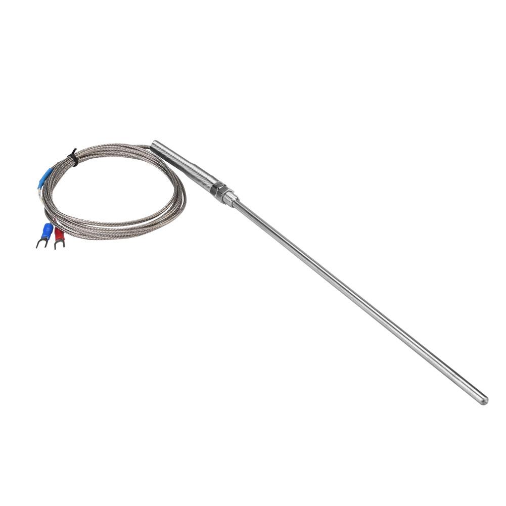M8 Thread Type K Thermocouple 200mm Probe Temperature Sensor Wire 0 400 Celsius  (3 M)