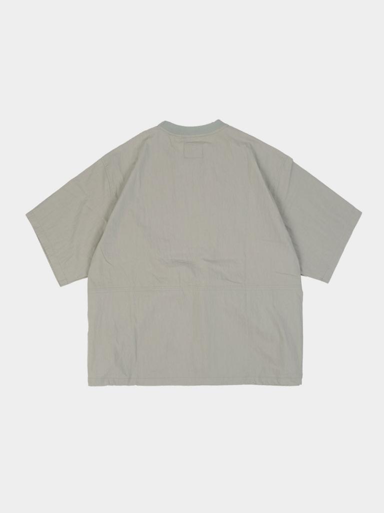 HAVE HAD Pocket Volume String Half T-Shirt (Beige Gray)