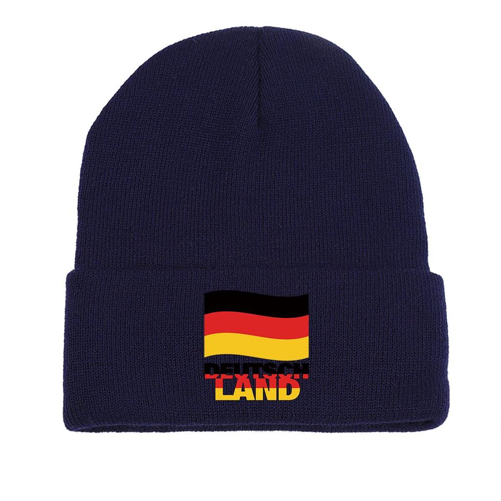 Flag of Norway Print Knit Hat Beanie, Patriotic Woman Cap Candy Color Lightweight Simple Pompom Beanies Knitted Hat Beanie