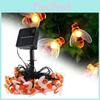 Vibrant Solar Powered Bee String Lights Ideal For Weddings And Holiday Celebrations