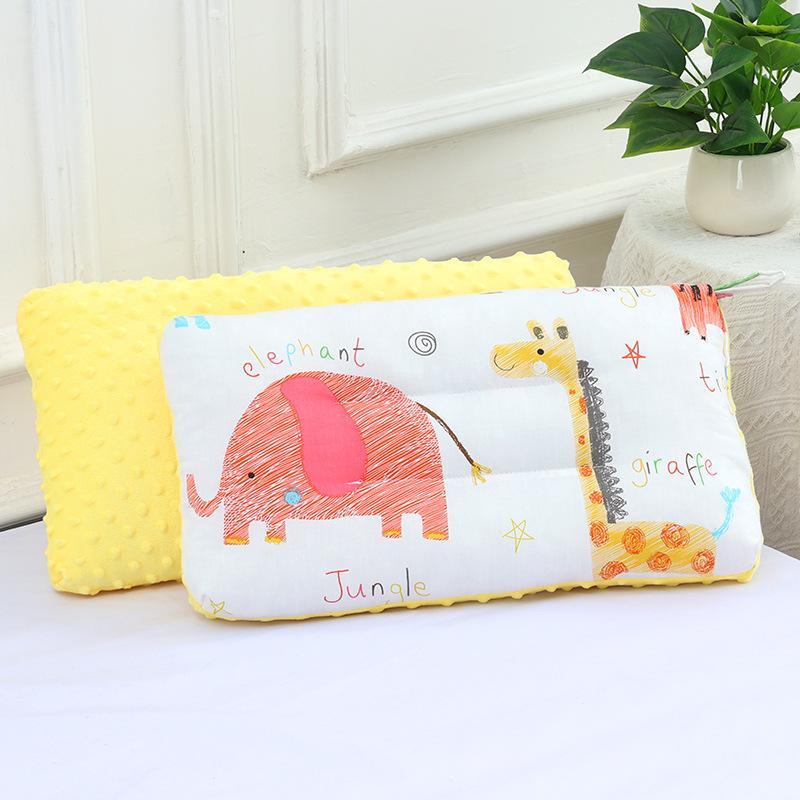 

Подушка для сна из чистого хлопка Doudou Velvet с рисунком для детей и малышей, детский сад, моющаяся, для защиты шейного позвонка