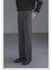 Men's Korean Style Wide-Leg Suit Pants - Trendy, Loose, Handsome, and Straight-Leg Design
