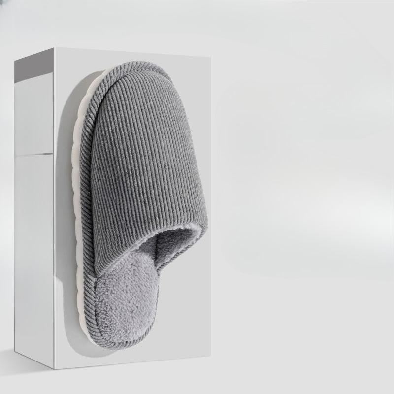 New Style of Women's Indoor Home Slippers, Thickened Anti-slip Couple Plush Cotton Shoes