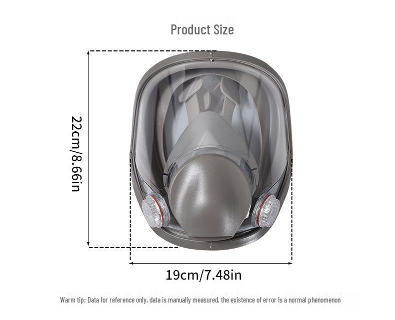 Masque respiratoire de protection 6200 pour peinture en aérosol, pesticide, produit chimique, gaz et formaldéhyde