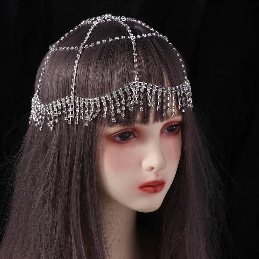 Performance Show Kristall Strass Haarband Braut Hochzeit Boho Stirnband Damen Schmuck