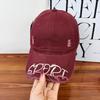 American Retro Washed Broken Spring And Summer Baseball Cap Female Cap Showing Small Face And High Quality