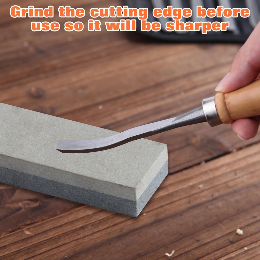 LEONTOOL Wood Carving Chisel Professional Woodworking Woodworking Hand Chisel Wood Carving Chisel Triangular Square Round Flat Excellent Carpentry