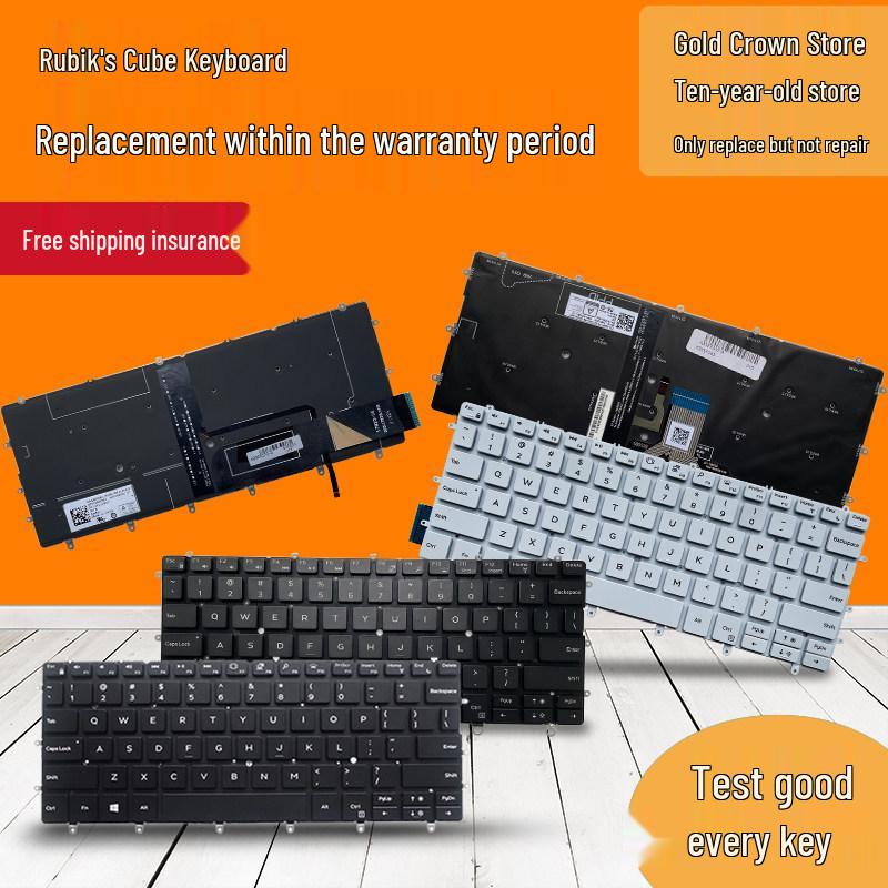 Compatible Keyboard for Dell XPS Models: 13-9370, 9317, 9380, 9305, 7390 (P82G), and 9365 (P71G001)