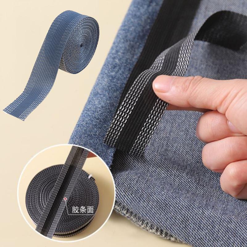Self-Adhesive Quick Pants Paste Iron On Pants Edge Shorten Repair Pants for Jean Clothing Jean Pants Apparel DIY Sewing Fabric