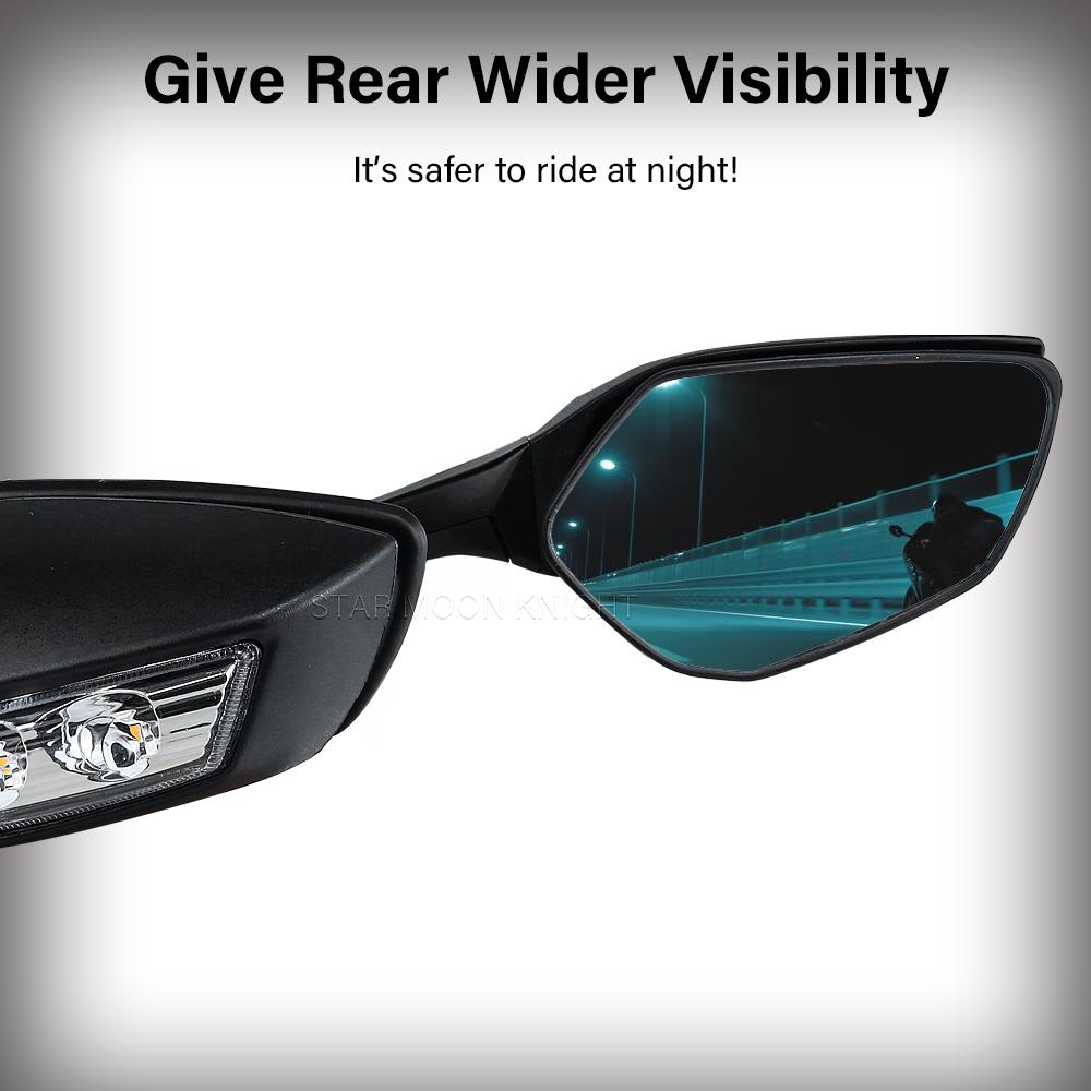 CBR 650R rearview mirror For Honda CBR 250R 300R 500R 650R 650F 1000RR with LED turn signal side mirror