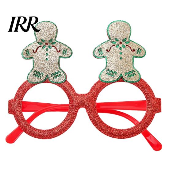 Occhiali di Natale con Montatura Flessibile, Montature Scintillanti per Feste, Cappello di Babbo Natale, Costume Albero, Pupazzo di Neve, Orso, Occhiali Divertenti per Bomboniere