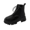Foreign trade short Martin boots women's autumn and winter 2025 new Korean version fashion women's shoes platform-soled lace-up side zipper women's bo