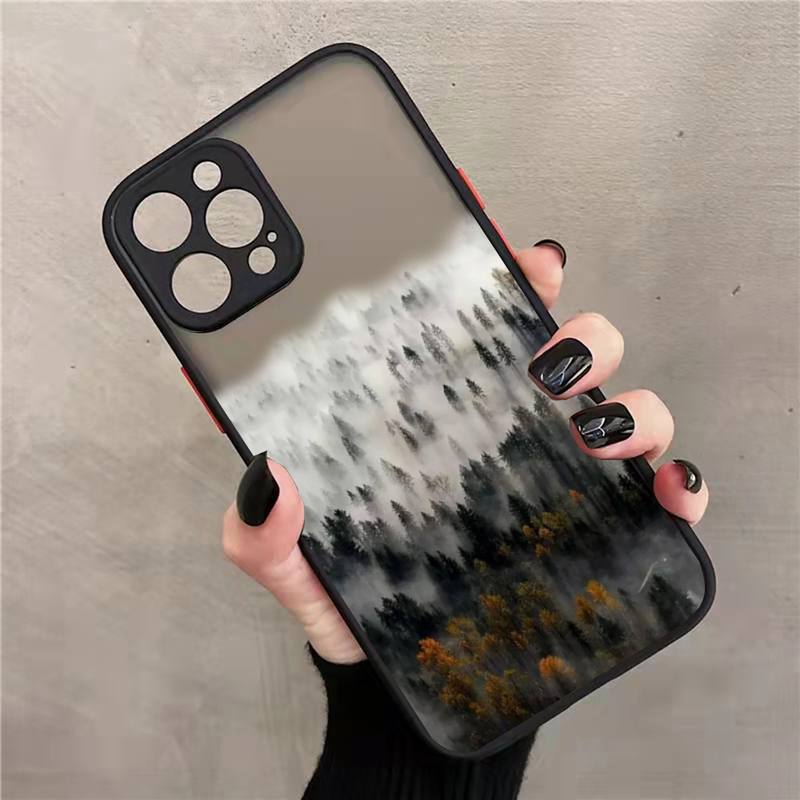 

Чехол для телефона с принтом «Горный лес, облако, туман, пейзаж», прозрачный мягкий чехол для iphone 12 11 13 7 8 plus x xs xr pro max mini iphone13