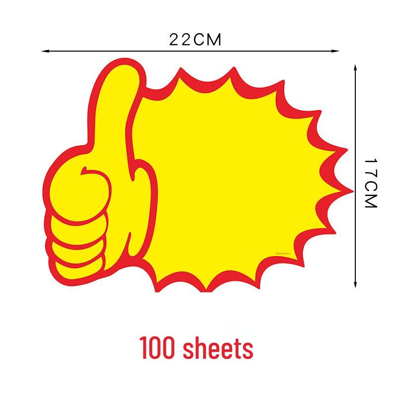 Extra Large Price Tag Promotion Card for Supermarket Displays