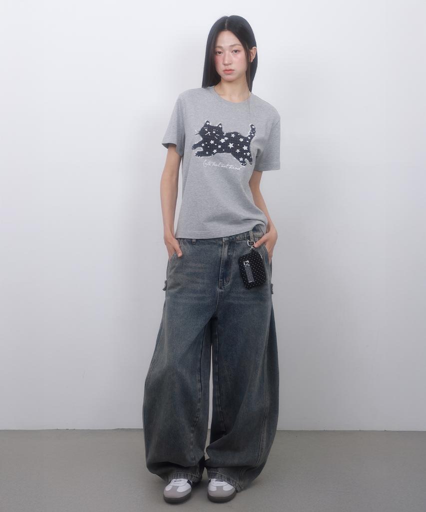 LMR Two-Way Balloon Wash Denim Pants Blue