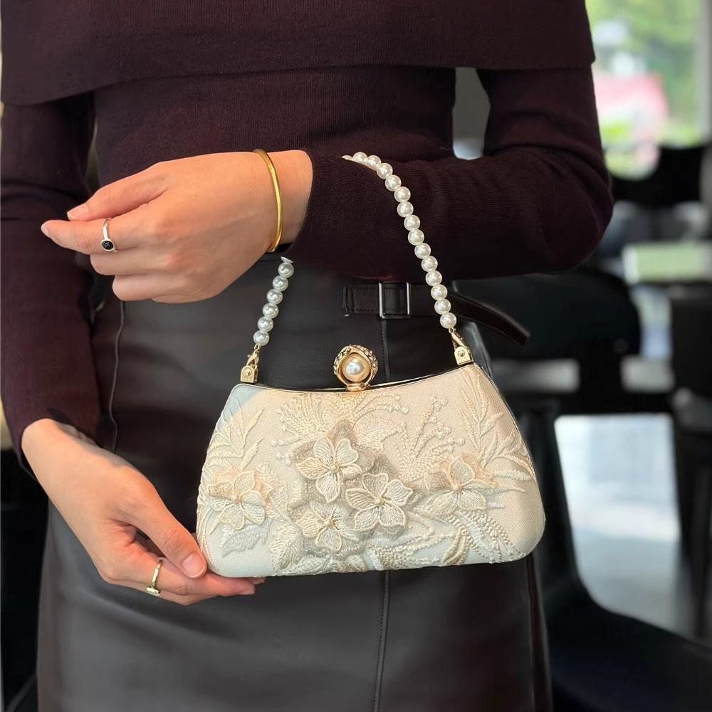 Embroidery Evening Bag Vintage Clutch Bags Wedding Party Handbag Clutch Purse for Women