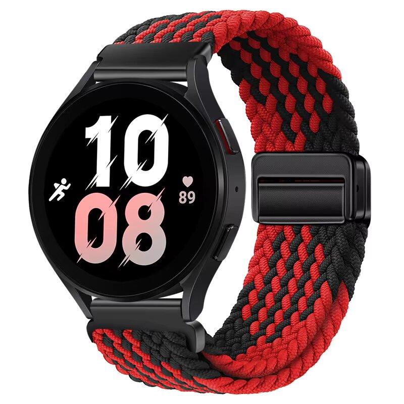 Weaves Nylon Loop Strap For Samsung Galaxy Watch8 40 44mm Magnetic Wristband For Galaxy Watch 8 Classic 46mm Band Sport Bracelet