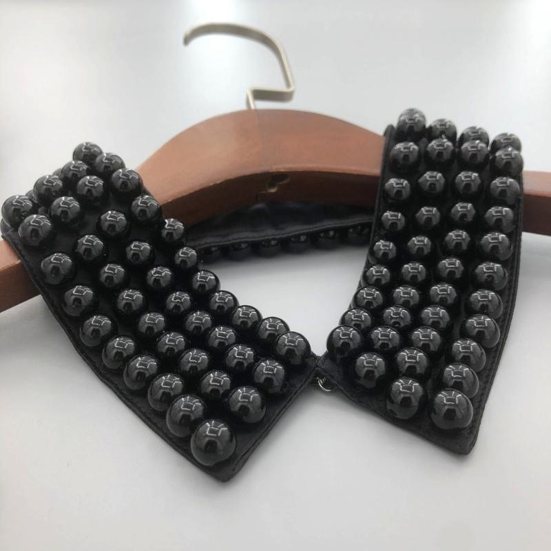 Elegant Detachable False Collar Faux Pearl Collar Ladies Sweater Shirt Sewing False Collar Sweater Dress Supplies