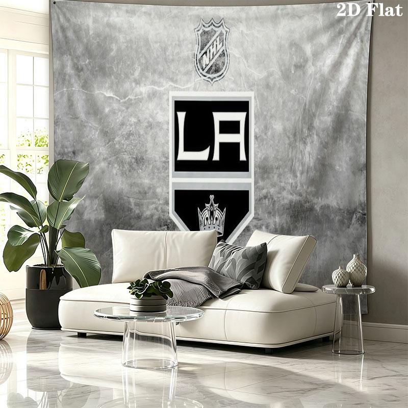LA Kings Wandteppich, ästhetische bedruckte Stoffdecke, geeignet für Schlafzimmer, Wohnzimmer und Heimdekoration.