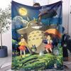Klassische Cartoon Anime TTotoros Decke Für Büro Reisen Komfort Freizeit Camping Reise Multifunktionale Universelle Decke Ventilator Geschenk