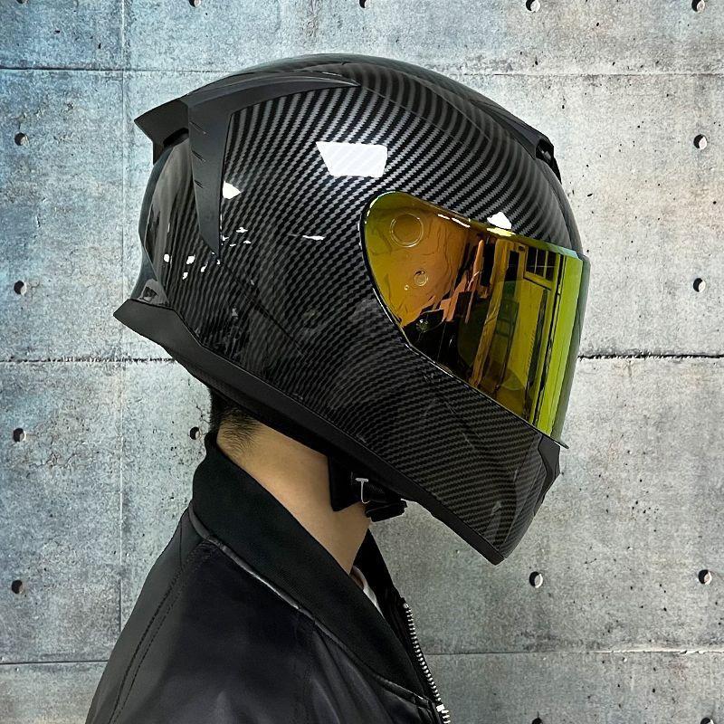 LVS Full Face Motorcycle Helmet Men Women Racing Style Glossy Colorful Design DOT Approved Size S M L XL