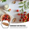 Rectangular Handwoven Imitation Rattan Kitchen Utensil Holder Flatware Organizer for Countertop Chopsticks Spice Jars Storage