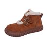 Fleece warm snow boots women's 2025 winter new temperament French furry short boots fashion versatile cotton boots