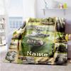 Hippo Customize Your Name Blanket Gift Customizable Blanket Soft Warm Cozy Versatile for Bedding Sofa Nap Couch for All Occasions